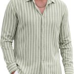 Regular Fit Vertical Striped Casual Shirt