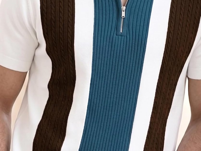 Zip Collar Polo Tshirt — Bild 7