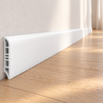 Sockelleiste MDF Weiß – Berliner Profil – 18 × 60 × 1000 mm