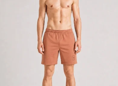 Men Solid Mid-Rise Lounge Shorts