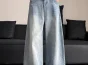 Men Wide Leg Mid-Rise Light Fade Jeans — Thumbnail 3
